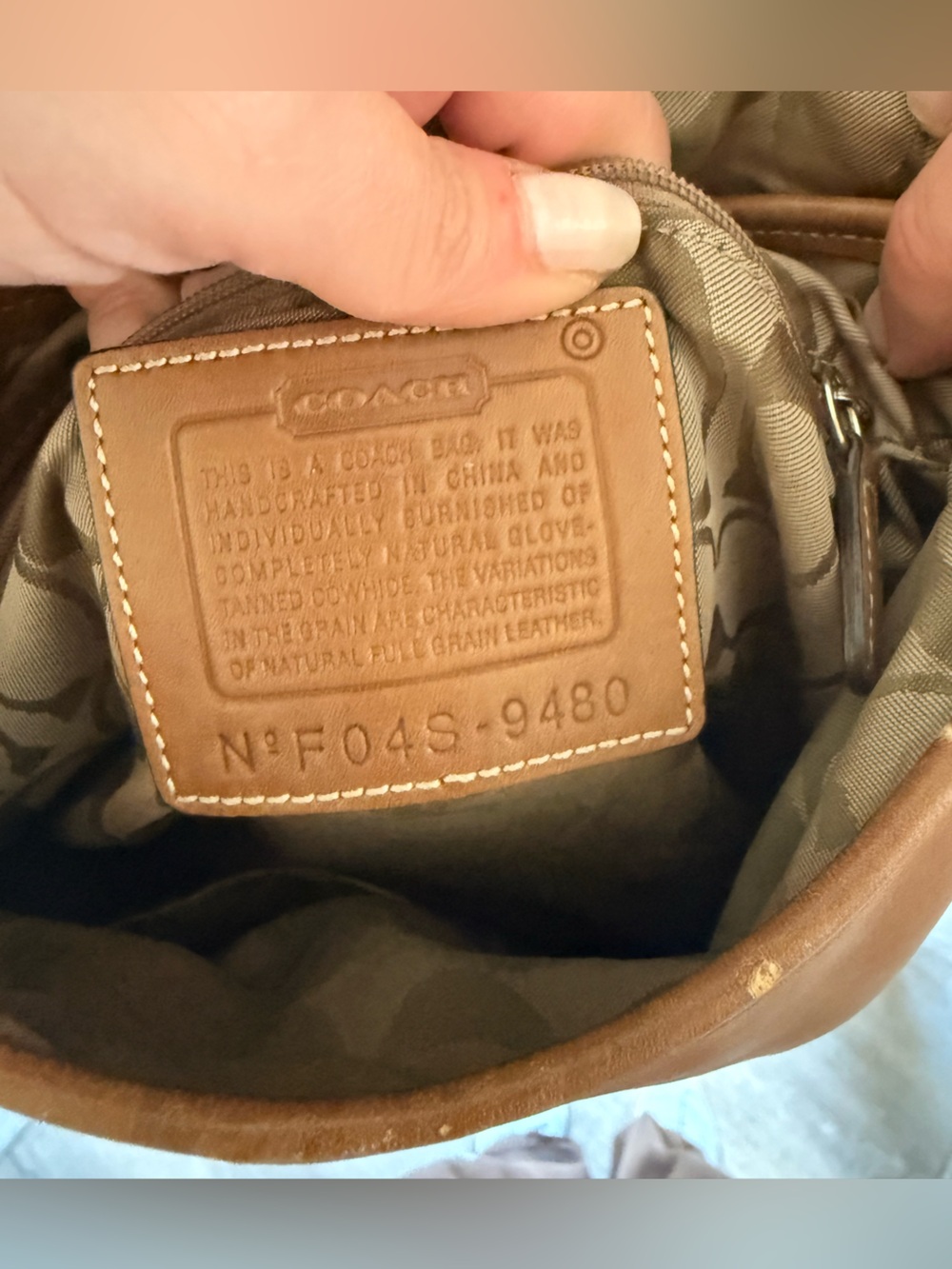 Vintage Coach Soho Brown Leather Flap Shoulder Bag Crossbody Style 94 - Picture 5 of 14